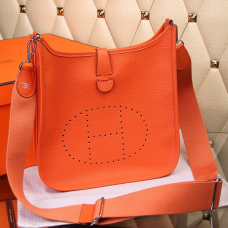 Hermes Evelyne III Togo Borsa a tracolla in pelle arancione