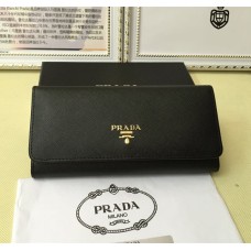 Prada 1M1132 Portafoglio in Pelle Saffiano Nero