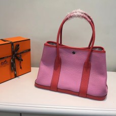 Hermes Garden Party 36cm Borsa in pelle rosa anguria rossa