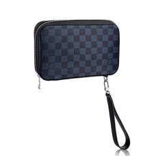 Portafoglio Louis Vuitton Dandy N64020 in tela Damier Cobalt
