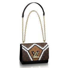 Louis Vuitton Twist MM M44214 tela con monogramma