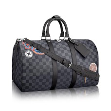 Louis Vuitton Keepall 45 Bandouliere N41057 Damier grafite adesivi