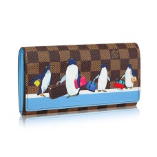 Louis Vuitton Sarah Portafoglio N64426 Damier Ebene Tela