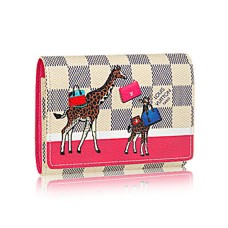 Portafoglio Louis Vuitton Victorine N60059 Tela Damier Azur