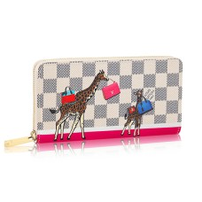 Portafoglio Zippy Louis Vuitton N60058 Tela Damier Azur