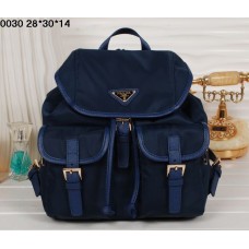 Zaino Prada 0030 Satchel Blu Navy