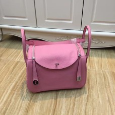 Borsa Hermes Lindy 30cm Rosa Argento