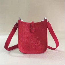 Borsa Hermes Mini Evelyne TPM rossa