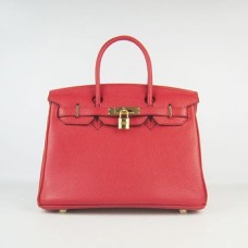 Hermes Birkin 30cm Togo borse in pelle oro rosso