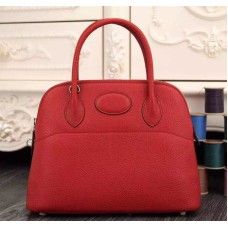 Borsa Hermes Bolide 31 cm Togo in pelle rossa