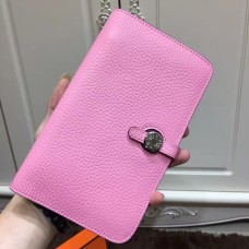 Portafoglio Hermes Dogon Togo in pelle H001 rosa