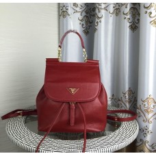 Zaino in pelle Prada 1129 rosso scuro