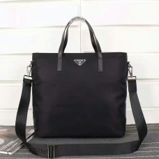 Borsa tote Prada da uomo in tela 2530 nera