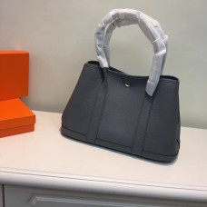 Hermes Garden Party borsetta piccola 31 cm grigio scuro