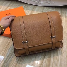 Hermes Steve Uomo Borsa a tracolla in pelle marrone