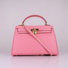 Hermes Kelly 32cm Togo pelle 6108 rosa ciliegia dorato