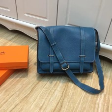 Hermes Steve Borsa a tracolla da uomo in pelle blu