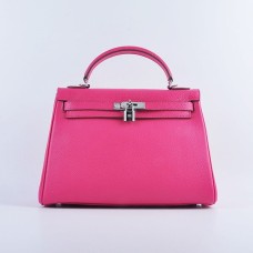 Hermes Kelly 32cm Pelle Togo 6108 Argento rosa