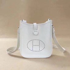 Borsa Hermes Mini Evelyne TPM bianca