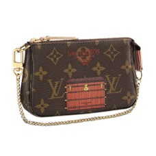 Louis Vuitton M60417 Mini Pochette Accessori Trunks & Lock Monogram Canvas