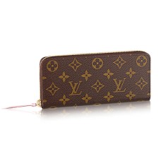 Louis Vuitton M61298 Clemence Portafoglio Monogram Tela