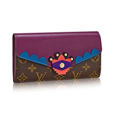 LLouis Vuitton M61347 Sarah Portafoglio Totem Monogram Canvas