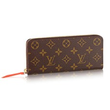Louis Vuitton M61536 Clemence Portafoglio Monogram Tela