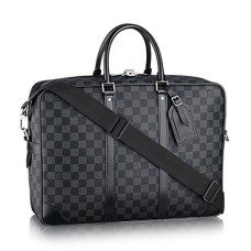 Louis Vuitton N41123 Porte-Documents Voyage GM Valigetta Damier Graphite Canvas