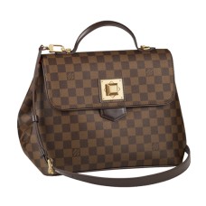 Borsa a tracolla Louis Vuitton N41168 Bergamo MM Damier Ebene Canvas