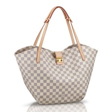 Borsa a tracolla Louis Vuitton N41209 Salina GM Tela Damier Azur