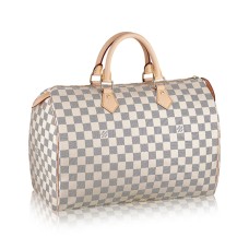 Louis Vuitton N41369 Speedy 35 Tote Bag Damier Azur tela
