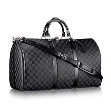 Louis Vuitton N41413 Keepall Bandouliere 55 Borsone Damier Graphite Canvas