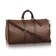 Louis Vuitton N41414 Keepall Bandouliere 55 Borsone Damier Ebene Canvas
