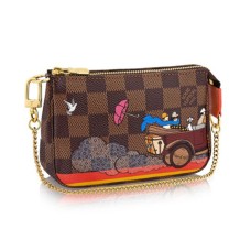 Louis Vuitton N41426 Mini Pochette Accessori Evasion Damier Ebene Canvas