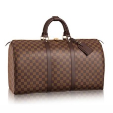 Louis Vuitton N41427 Keepall 50 Borsone Damier Ebene Canvas