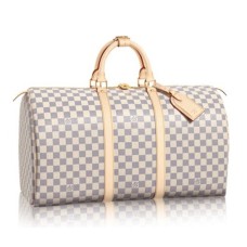 Louis Vuitton N41430 Keepall 50 Borsone Damier Azur Canvas