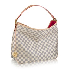 Louis Vuitton N41447 Deliziosa PM Hobo Bag Damier Azur Canvas
