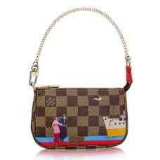 Louis Vuitton N41667 Mini Pochette Accessori Damier Ebene Canvas