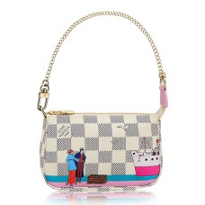 Louis Vuitton N41669 Mini Pochette Accessori Tela Damier Azur