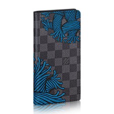 Louis Vuitton N41677 Portafoglio Brazza Damier Graphite Canvas