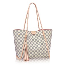 Louis Vuitton N44027 Propriano Borsa a tracolla in tela Damier Azur