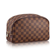 Borsa da toilette Louis Vuitton N47624 25 Damier Ebene Canvas