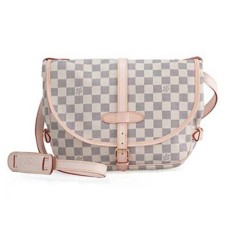 Louis Vuitton N48202 Saumur Borsa a tracolla Damier Azur Canvas