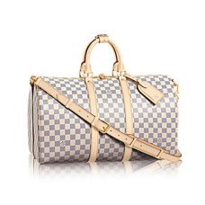 Louis Vuitton N48223 Keepall Bandouliere 45 Borsone Damier Azur Canvas