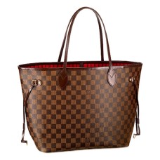 Louis Vuitton N51105 Neverfull MM Borsa a tracolla Damier Ebene Canvas