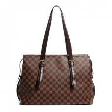 Louis Vuitton N51119 Chelsea Borsa a tracolla Damier Ebene Canvas