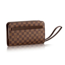 Louis Vuitton N51993 Saint Louis Clutch Damier Ebene Canvas