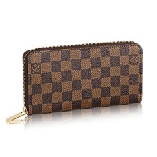 Louis Vuitton Portafoglio Zippy N60015 Damier Ebene Canvas