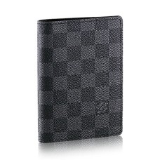 Louis Vuitton N60031 Copertina del passaporto Damier Graphite Canvas