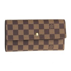 Louis Vuitton Portafoglio internazionale N61217 Damier Ebene Canvas